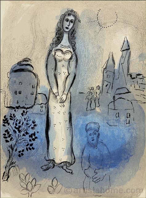 marc chagall esther  original lithograph  verve bible buy limited edition original