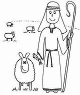 Shepherd Sheeps Meadow sketch template