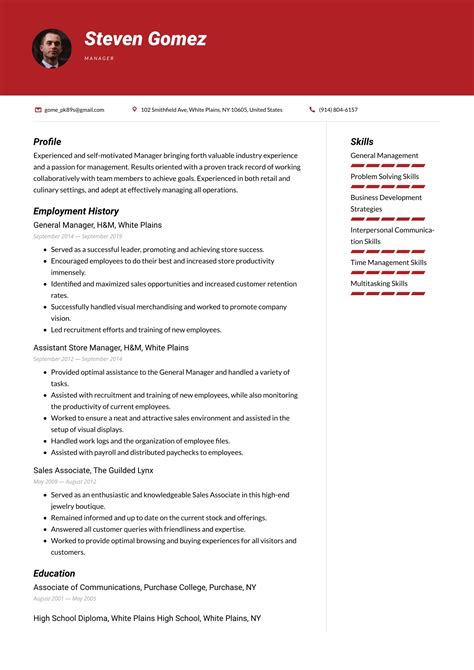 manager resume examples writing tips  resumeio