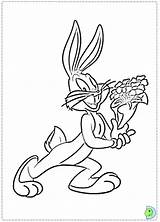 Coloring Dinokids Bugs Bunny Close Pages sketch template