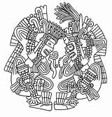 Aztec Drawing Mayan sketch template