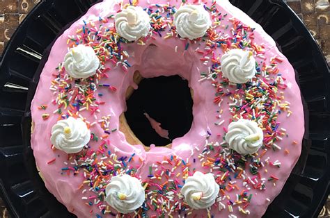 this giant cake donut is perfect for your best friend s birthday
