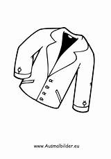 Ausmalbild Kleidung Anzug sketch template