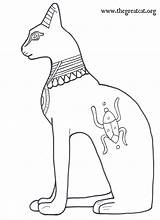 Egyptian Ancient Coloring Drawing Cats Bastet Book Egypt Cat Adults Children Drawings Seated Thegreatcat Pages Sketches Digiprove Secured Laura Copyright sketch template
