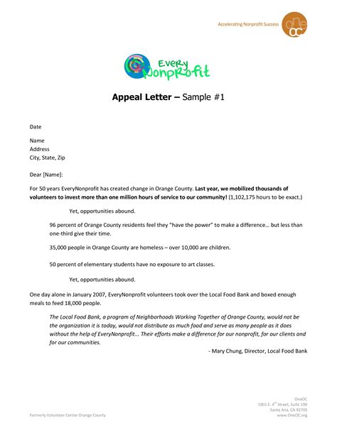sample fundraising appeal letter template   templates