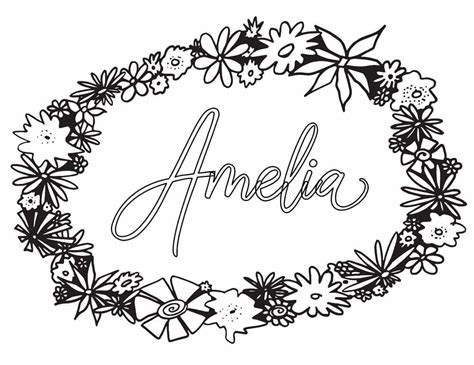 amelia  coloring page  print  color