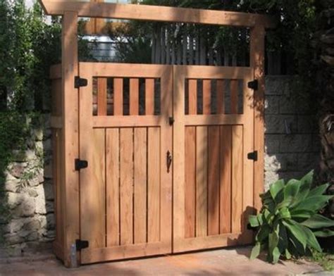 outdoor  gardening unique garden gates design ideas  pictures double door wooden gate