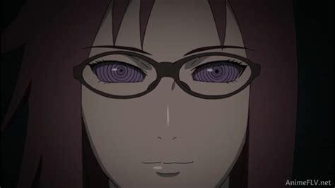 female only glasses karin uzumaki naruto series red hair ring eyes rinnegan screenshot smile