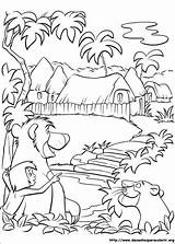 Selva Colorear Libro Giungla Desenho Colorat Junglei Cartea Dschungelbuch Planse Baloo Mowgli sketch template