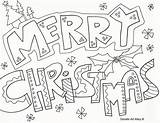 Christmas Coloring Pages Doodle Merry Printable Printables Print Happy Children Color Young Colouring Sheets Kids Adults Adult Coloringtop Doodles Alley sketch template