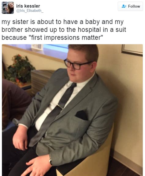 18 Year Old Uncle Shows Up To Meet His Newborn Niece In A