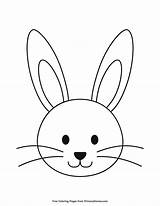 Head Bunny Rabbit Easter Coloring Outline Simple Drawing Pages Hase Printable Primarygames Colouring Face Color Clipart Print Von Hasen Da sketch template