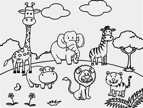 printable zoo coloring pages  kids