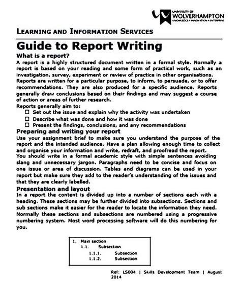 report writing format template report writing format report writing writing