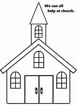 Church Coloring Pages House Lessons Kids Cut Help Primary Template Lds Inside Color Rocks Doors Open Christmas Lesson Children Sunbeam sketch template