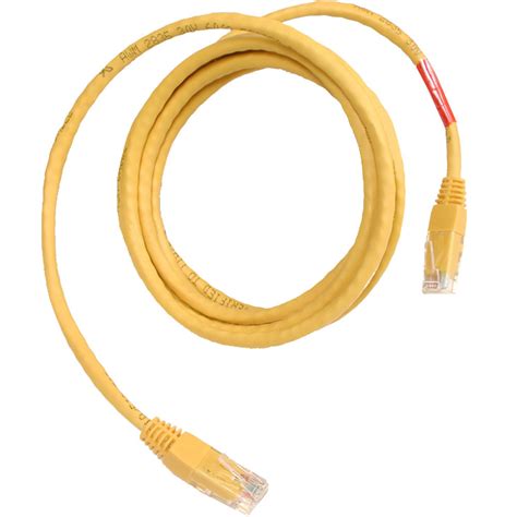 ethernet cat crossover cable  foot length yellow sealevel