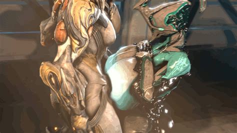 rule 34 3d 3girls animated breasts dangling testicles ember warframe gigantic breasts huge