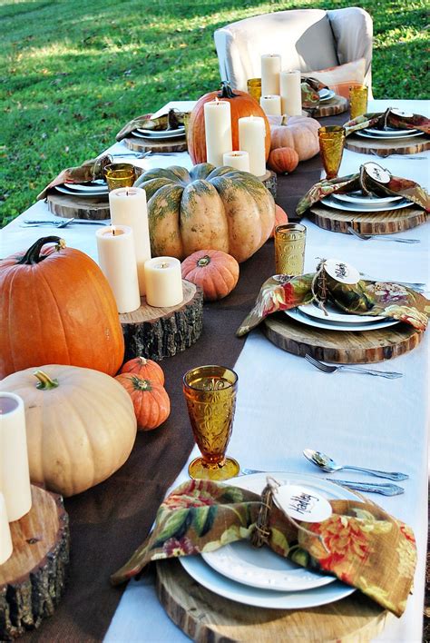 15 outdoor thanksgiving table settings for dining alfresco