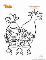 Coloring Trolls Poppy Suki Dj Pages Printable sketch template