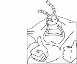 Tick Coloring Pages Random sketch template