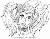 Vampire Girl Pages Coloring Getcolorings Color sketch template