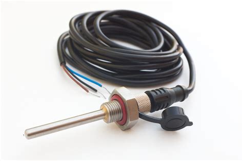 temperature sensor pt mm   cable  plug micro brassage