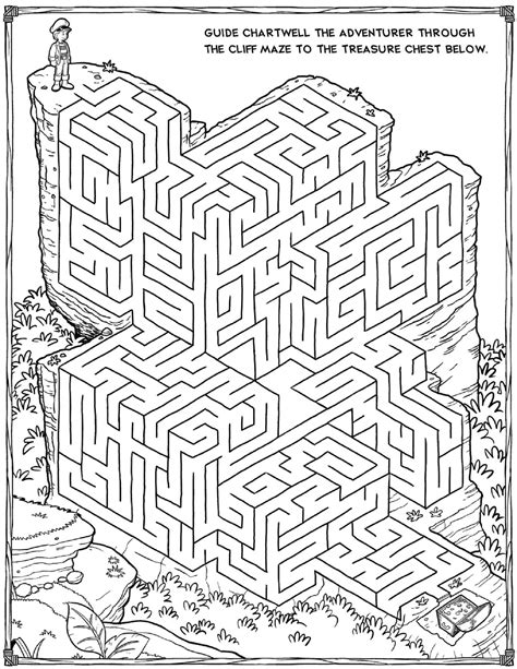 printable mazes  coloring pages  kids