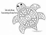 Dot Vorlagen Aboriginal Playmais Dots Tortue Bingo Dauber Fauna Teaching Gomette Patronen Kreativ Punktmalerei Kleinkind sketch template