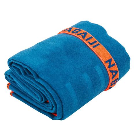 shop nabaiji xl    cm microfibre towel ultra compact size blue azadea uae