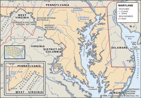 maryland history flag map capital population facts britannica