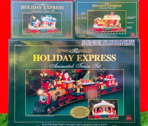 Bright 384 Holiday Express Christmas Electric Animated Train Set G