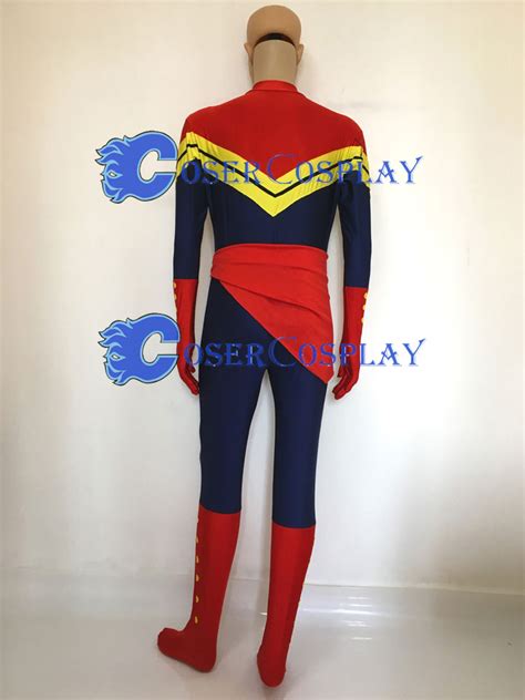 Carol Danvers Ms Marvel Cosplay Costume Halloween