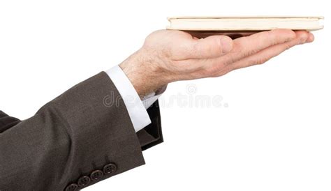 business man hands holding book stock image image  hold detail