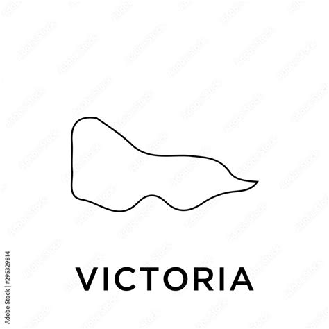 victoria map vector design template stock vector adobe stock