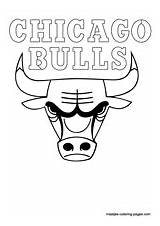 Coloring Pages Bulls Chicago Nba Book sketch template