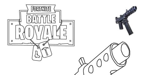 fortnite guns coloring pages kidsworksheetfun