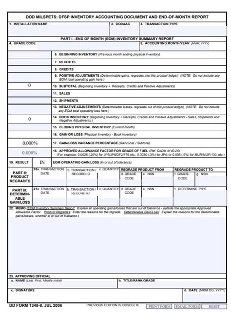Download Fillable Dd Form 1348 8