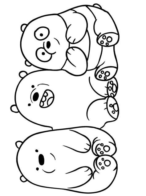 kids  funcom coloring page  bare bears  bare bears