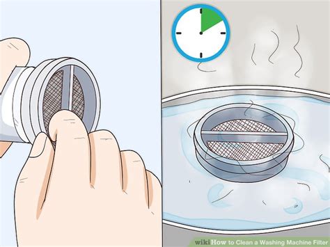 clean  washing machine filter  steps  pictures