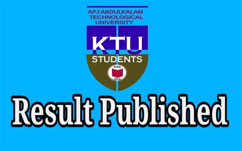 ktu result published ktu students