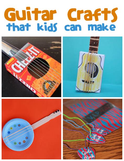 guitar crafts  kids fun family crafts