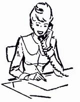 Secretary Clipart Phone Clip Phoning Cliparts Frustrated Clipartmag Library Lady Find Clipground General sketch template
