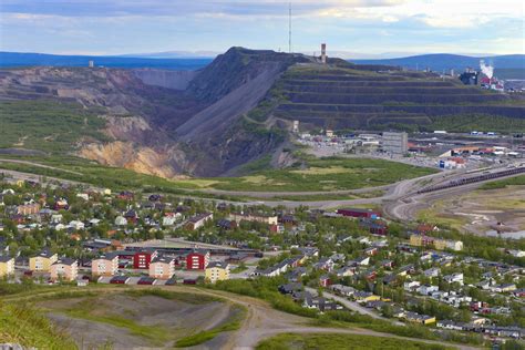 kiruna sweden city views   iron mining town  kiruna canadian mining magazine