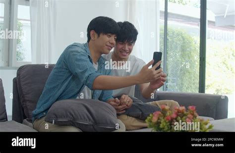 Asian Influencer Gay Couple Vlog At Home Stock Video Footage Alamy