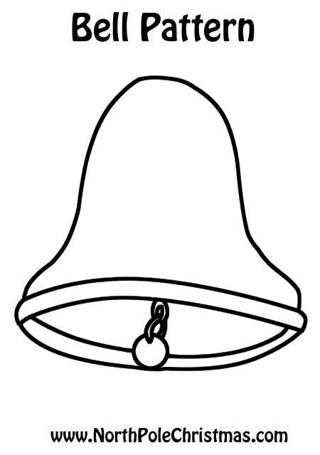 bell outline  printable bell template