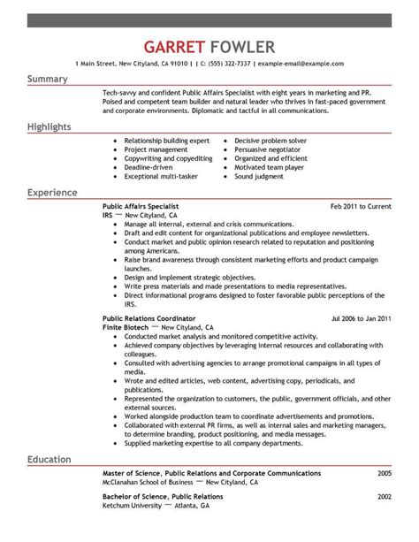 resume  government jobs