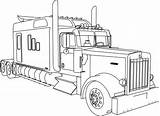 Kenworth Peterbilt Kleurplaat W900 Camiones Trucks Camion Vrachtwagen F350 Monster Transporte Rig Kleurplaten Dump Vectores Source Juguete Disimpan Printen Ingrahamrobotics sketch template