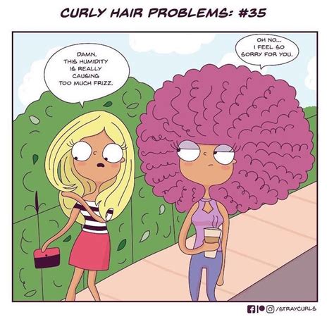 illustrated “curly hair problems” anyone with unruly hair can relate to