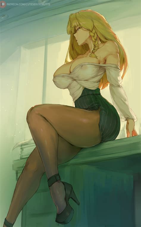 494 Office Lady Cecilia Commission By Cutesexyrobutts