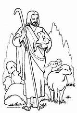 Jesus Coloring Pages Shepherd Good Bible Sheep Lost Para Pintar Sunday Crafts School Colouring Primary Music Kids sketch template